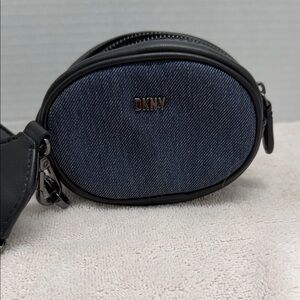DKNY mini Navy and Black Oval Crossbody Bag